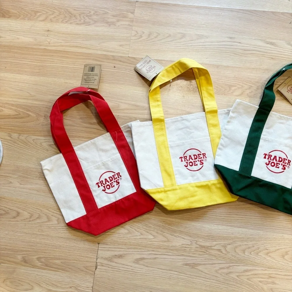 Trader‎ Joe’s Four Mini Canvas Totes
